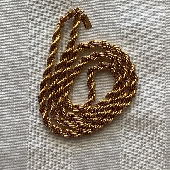 vintage Monet Gold Tone Rope Chain 20” - Picture 4 of 4